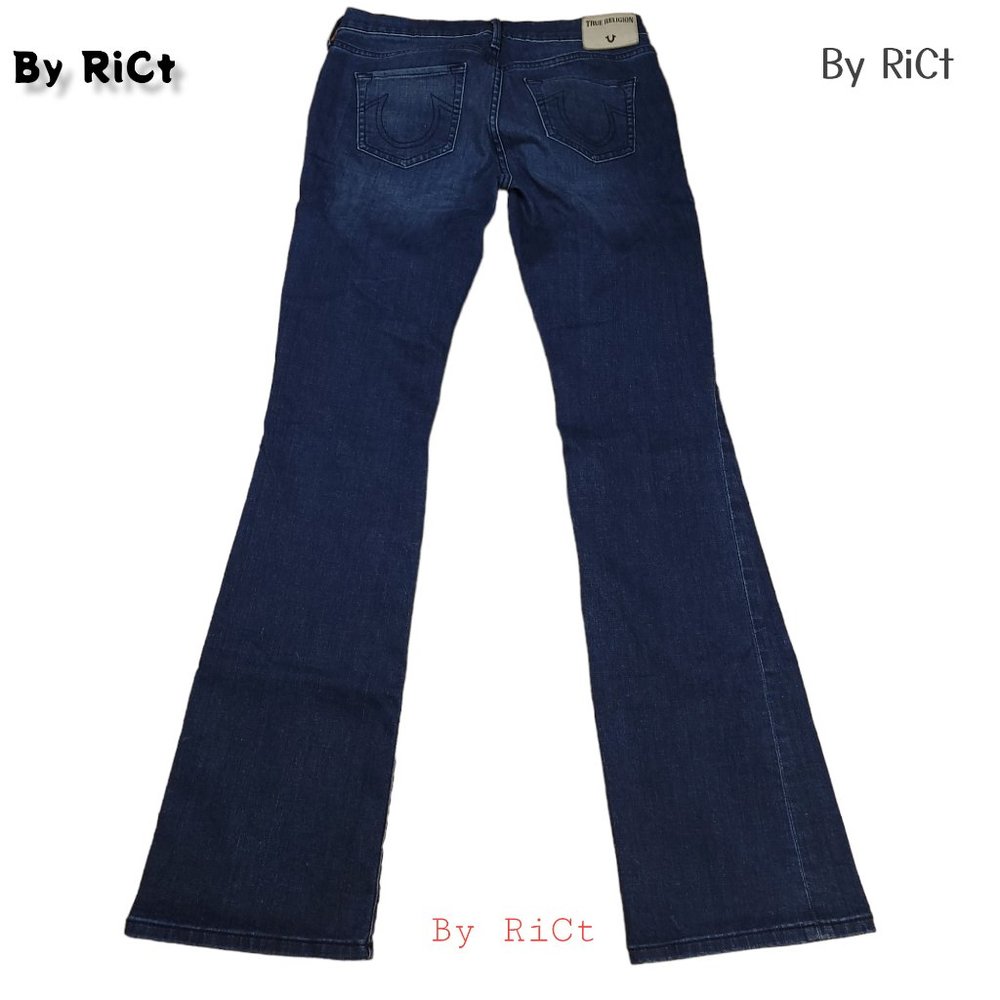 True Religion Becca Bootcut Women's Jeans Size 28x32 Mid Rise Stretch Blue Denim